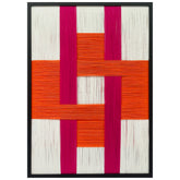 Urban Patchwork - Contemporary Artistry Meticulously Crafted with Woven Threads